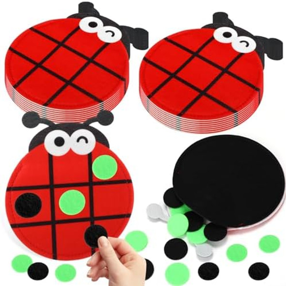 Hiboom Hiboom 16 Pack Ladybug Tic Tac Toe Game Bulk Felt Ladybug Party Favors Kids Mini Board Games Goodie Bag Stuffers For Classroom Treasure Box Prizes Birthday s Indoor Activity Piñata Hiboom Hiboom 16 Pack Ladybug Tic Tac Toe Game Bulk Felt Ladybug Party Favors Kids Mini Board Games Goodie Bag Stuffers For Classroom Treasure Box Prizes Birthday s Indoor Activity Piñata