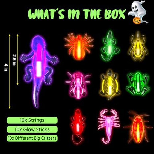 Jdsty Halloween Party Favors Glow Sticks For Kids,Glow Sticks Halloween Glow In The Dark Party Supplies Halloween Goodie Bags Stuffers Classroom Prizes