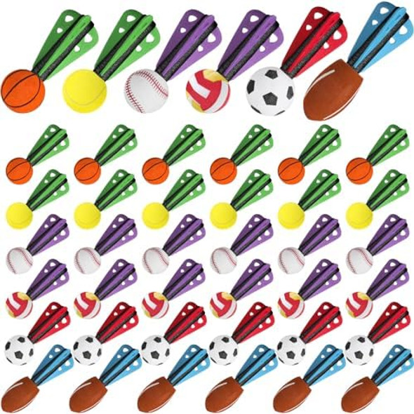 Jellyarch 36 Pcs Mini Foam Sports Ball Rocket Launcher Party Favors Fun Flying Baseball Soccer Football Basketball Tennis Volleyball Foam Rocket For Basket Stuffers s Party Favor Jellyarch 36 Pcs Mini Foam Sports Ball Rocket Launcher Party Favors Fun Flying Baseball Soccer Football Basketball Tennis Volleyball Foam Rocket For Basket Stuffers s Party Favor