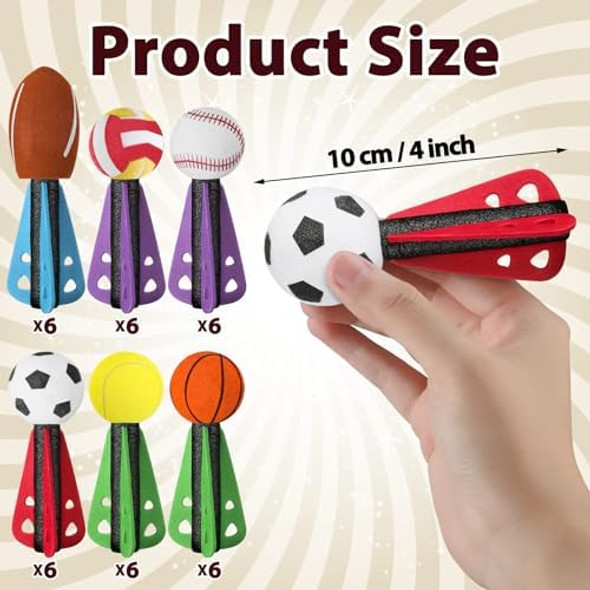 Jellyarch 36 Pcs Mini Foam Sports Ball Rocket Launcher Party Favors Fun Flying Baseball Soccer Football Basketball Tennis Volleyball Foam Rocket For Basket Stuffers s Party Favor Jellyarch 36 Pcs Mini Foam Sports Ball Rocket Launcher Party Favors Fun Flying Baseball Soccer Football Basketball Tennis Volleyball Foam Rocket For Basket Stuffers s Party Favor