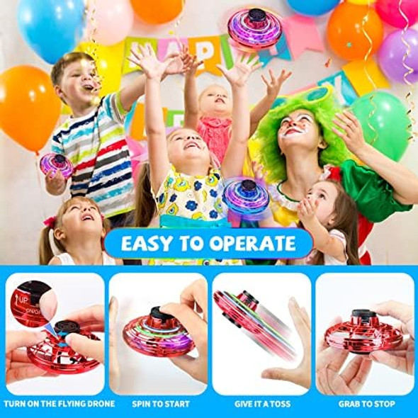 Joy Flying Spinner, Fly Ufo Flying Fidget Spinner, Mini Ufo Drone, Fly Spinner, Hand Controlled Boomerang Drone Cool Stuff Toys s For 8 9 10+ Year Old Boys Girls Teens Indoor Outdoor Toys Red Joy Flying Spinner, Fly Ufo Flying Fidget Spinner, Mini Ufo Drone, Fly Spinner, Hand Controlled Boomerang Drone Cool Stuff Toys s For 8 9 10+ Year Old Boys Girls Teens Indoor Outdoor Toys Red