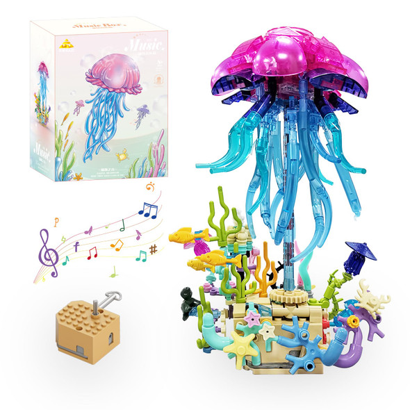 Kazi Kazi Butterfly Building Toy Set - Music Box For Girls & Kids Ages 8 Plus,Diy Insect And Flowers Crafts Kit For Home Decor,Living Room Or Bedroom,s For Insect Lovers,Halloween Birthday