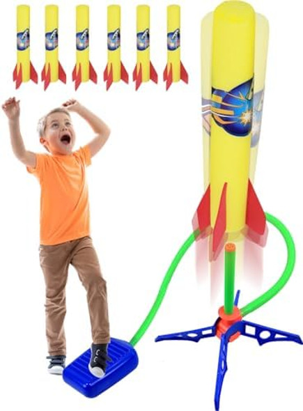 Kiddie Play Rocket Launcher For Kids To Step On With 6 Rockets Outdoor Toys For Boys And Girls Ages 6 Years And Up Kiddie Play Rocket Launcher For Kids To Step On With 6 Rockets Outdoor Toys For Boys And Girls Ages 6 Years And Up