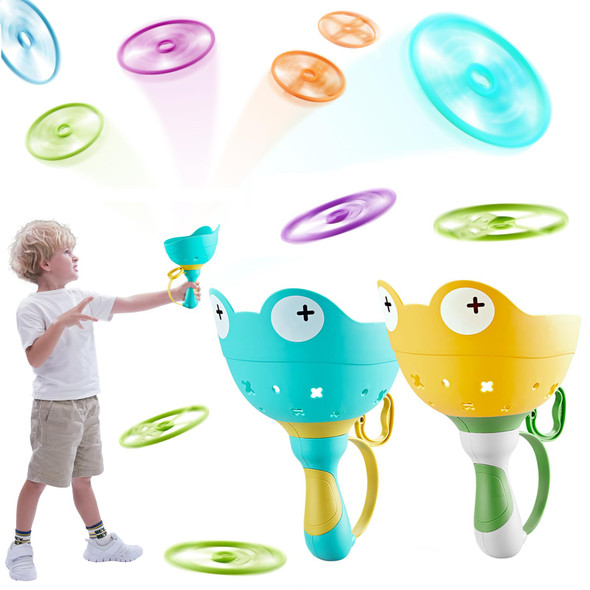 Kiskey Outdoor Toys, Flying Disc Launcher Toy, 2 Disc Launchers With 16 Discs, Outside Toys For Kids Ages 4-8, Fun Family Outdoor Game,Summer s For Age 3 4 5 6 7 8 Year Old Boys Girls Kiskey Outdoor Toys, Flying Disc Launcher Toy, 2 Disc Launchers With 16 Discs, Outside Toys For Kids Ages 4-8, Fun Family Outdoor Game,Summer s For Age 3 4 5 6 7 8 Year Old Boys Girls