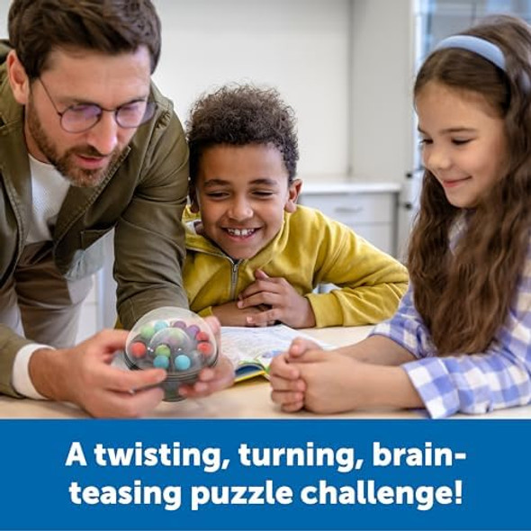 Learning Resources Scramboozle Puzzle Ball - 3D Brain Teasers And Puzzle Games For Kids And Adults, Puzzle Sort Ball Game, Fidget Toys, Travel Games For Ages 6+