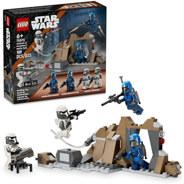 Lego Star Wars: The Mandalorian Ambush On Mandalore Battle Pack, Building Toy With 4 Star Wars Minifigures, Collectible Brick Built Playset, Star Wars Idea For Boys And Girls Ages 6 And Up, 75373 Lego Star Wars: The Mandalorian Ambush On Mandalore Battle Pack, Building Toy With 4 Star Wars Minifigures, Collectible Brick Built Playset, Star Wars Idea For Boys And Girls Ages 6 And Up, 75373