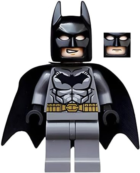 Lego Dc Comics Super Heroes Batman Minifigure - Batman Dark Gray Gold Belt