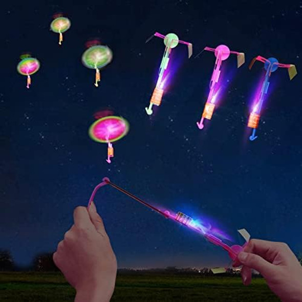 Lpvoqpth 25 Sets Led Flying Set, 25 Slingshot+25 Glow Helicopter-50 Pcs, Flying Toy Outdoor Toys Glow In The Dark Party Supplies Party Favors For Kids 8-12,4-8 Lpvoqpth 25 Sets Led Flying Set, 25 Slingshot+25 Glow Helicopter-50 Pcs, Flying Toy Outdoor Toys Glow In The Dark Party Supplies Party Favors For Kids 8-12,4-8
