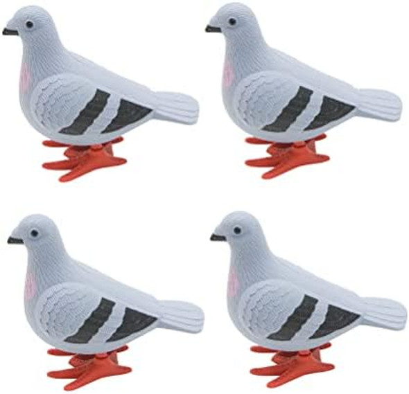 Luozzy 4Pcs Pigeon Wind Up Toys Dove Clockwork Pigeons Model For Jumping Simulation Early Clockwork Toy Kid Winding Flying Bird Party Favors Ornament, Random Color Luozzy 4Pcs Pigeon Wind Up Toys Dove Clockwork Pigeons Model For Jumping Simulation Early Clockwork Toy Kid Winding Flying Bird Party Favors Ornament, Random Color