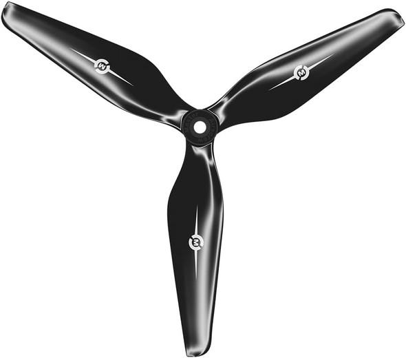 Master Airscrew Performance Multi-Rotor 7X3.7 3-Blade Propeller - Black - Reverse/Pusher/Cw - Cinelifter, Long Range Fpv