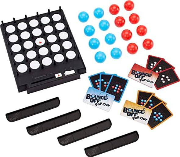 Mattel Games Bounce-Off Pop-Out Party Game For Kids, Adults And Family Night, Bounce Fast Or Balls Go Flying For 1-4 Players Mattel Games Bounce-Off Pop-Out Party Game For Kids, Adults And Family Night, Bounce Fast Or Balls Go Flying For 1-4 Players