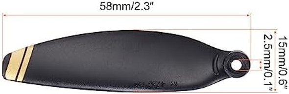 Meccanixity Mini 2 Drone Propellers Drone Blades Propellers Black Golden With Screwdriver/Screw, Quick-Release, Low-Noise Propeller For Dji Mini 2 Drone, Quadcopter, Pack Of 8