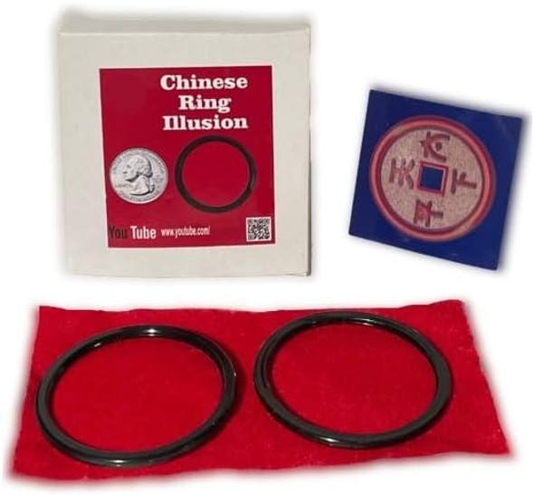 Milesmagic Magician'S Chinese Ring Illusion Gimmick Appearing Disappearing Coin Vanishing Real Mentalism For Coin Switch Close Up Table Magic Tricks Milesmagic Magician'S Chinese Ring Illusion Gimmick Appearing Disappearing Coin Vanishing Real Mentalism For Coin Switch Close Up Table Magic Tricks