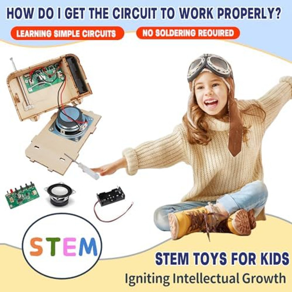 Nautydaddy Stem Toys For Kids Age 8-14, Science Kits Educational Diy Radio Building Set - Wooden 3D Puzzle Electronics For 8-12 Year Olds Nautydaddy Stem Toys For Kids Age 8-14, Science Kits Educational Diy Radio Building Set - Wooden 3D Puzzle Electronics For 8-12 Year Olds