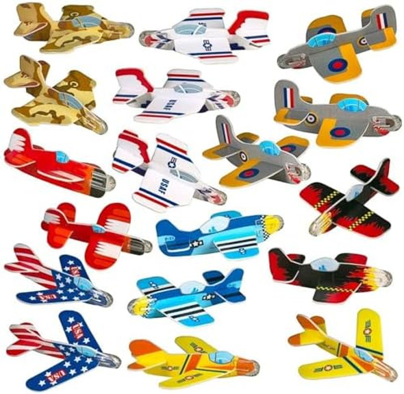 Neliblu Bulk Pack Of 72 Carnival Prizes And Foam Airplanes For Kids - Party Pack Individually Wrapped Flying Paper Planes - Assorted Designs - Foam Airplanes For Kids Party And Pinata Filler Neliblu Bulk Pack Of 72 Carnival Prizes And Foam Airplanes For Kids - Party Pack Individually Wrapped Flying Paper Planes - Assorted Designs - Foam Airplanes For Kids Party And Pinata Filler