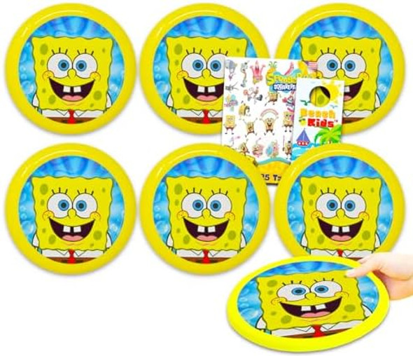 Nickelodeon Spongebob Party Favors Set For Kids - Bundle With 6 Spongebob Flying Disc Toys Plus Tattoos, More For Spongebob Squarepants Birthday Party Spongebob Goodie Bag Filler Nickelodeon Spongebob Party Favors Set For Kids - Bundle With 6 Spongebob Flying Disc Toys Plus Tattoos, More For Spongebob Squarepants Birthday Party Spongebob Goodie Bag Filler