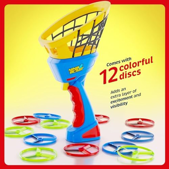 Ninja Blast Flying Disc Launcher For Kids - Boys Toys Ages 4-8 Year Old - Birthday s For Boy Age 4, 5, 6, 7, 8, Years - Outdoor Toys Games - Backyard Toy Activities Ideas - 6-8, 5-7 Ninja Blast Flying Disc Launcher For Kids - Boys Toys Ages 4-8 Year Old - Birthday s For Boy Age 4, 5, 6, 7, 8, Years - Outdoor Toys Games - Backyard Toy Activities Ideas - 6-8, 5-7