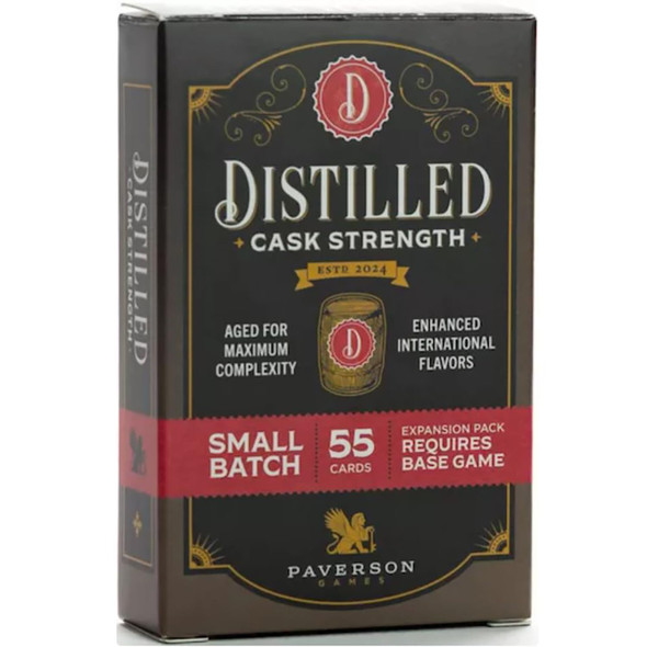 Paverson Games Distilled: Cask Strength - 55 Card Mini Expansion, Spiritied Strategy Board Game, s & Flavors, Ages 14+, 1-5 Players