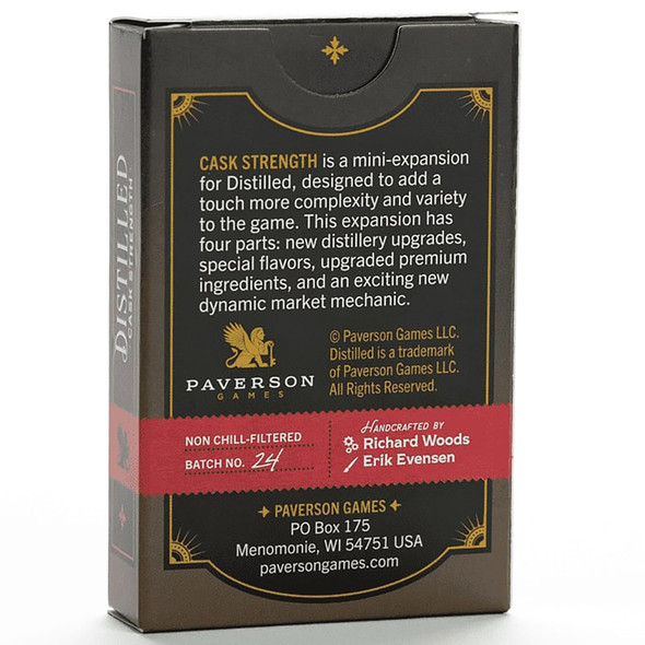 Paverson Games Distilled: Cask Strength - 55 Card Mini Expansion, Spiritied Strategy Board Game, s & Flavors, Ages 14+, 1-5 Players