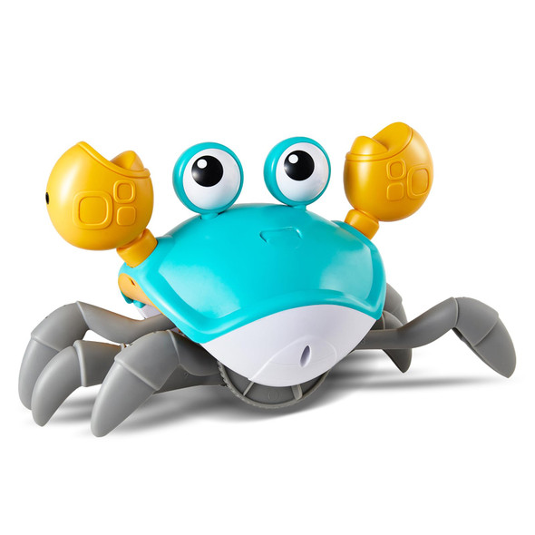 Pintreeland Crawling Crab Baby Toys Version - 3 Speed & Music Control, Infant Tummy Time Interactive Walking Toddler Toy For 3 4 5 6 7 8 9 10 11 12 Year Old Boys Or Girls (Blue) Pintreeland Crawling Crab Baby Toys Version - 3 Speed & Music Control, Infant Tummy Time Interactive Walking Toddler Toy For 3 4 5 6 7 8 9 10 11 12 Year Old Boys Or Girls (Blue)