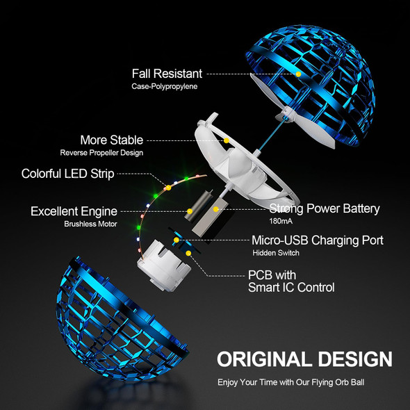 Pitklg Flying Ball Toys d Hand Controlled Flying Orb Rgb Led Lights Boomerang Spinner 360°Rotating Soaring Ufo Mini Drone Toy Safe For Kids Adults(Blue) Pitklg Flying Ball Toys d Hand Controlled Flying Orb Rgb Led Lights Boomerang Spinner 360°Rotating Soaring Ufo Mini Drone Toy Safe For Kids Adults(Blue)