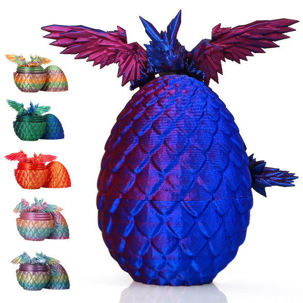 Qccx Easter Dragon Egg - 3D Printed With Flying Dragon Inside Fidget, Surprise s For Easter Basket Stuffers (Green) Qccx Easter Dragon Egg - 3D Printed With Flying Dragon Inside Fidget, Surprise s For Easter Basket Stuffers (Green)