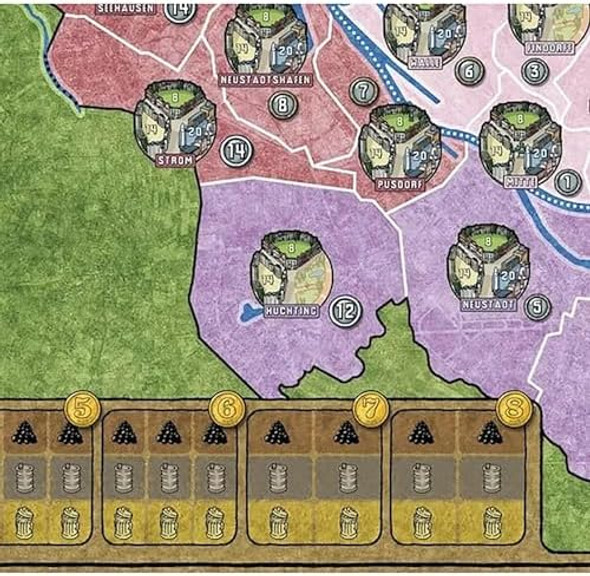 Rio Grande Games : Power Grid Bremen/Manhattan -Strategy Board Game, Electric Power Companies Competition, Economic Development, Ages 14+, 2-6 Players