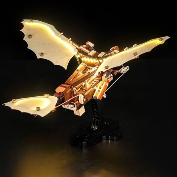 Rorliny Led Light Kit For Lego 10363 Leonardo Da Vinci’S Flying Machine, Creative Light Set – Lights Only, No Models Included