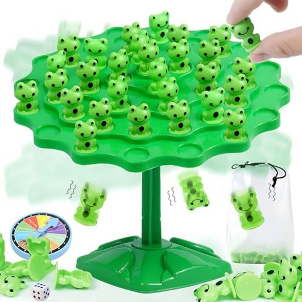 Rytopt Frog Balance Game Toys, Two-Player Balance Game Tree Parent-Child Interactive Family Tabletop Puzzle Game Toy, Birthday Board Games For Kids Ages 4 5 6 7 8-12