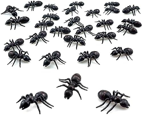 Saktopdeco 30 Pcs Big Plastic Ants Black Ants Fake Ant Party Decorations For Practical Jokes Halloween Party Saktopdeco 30 Pcs Big Plastic Ants Black Ants Fake Ant Party Decorations For Practical Jokes Halloween Party