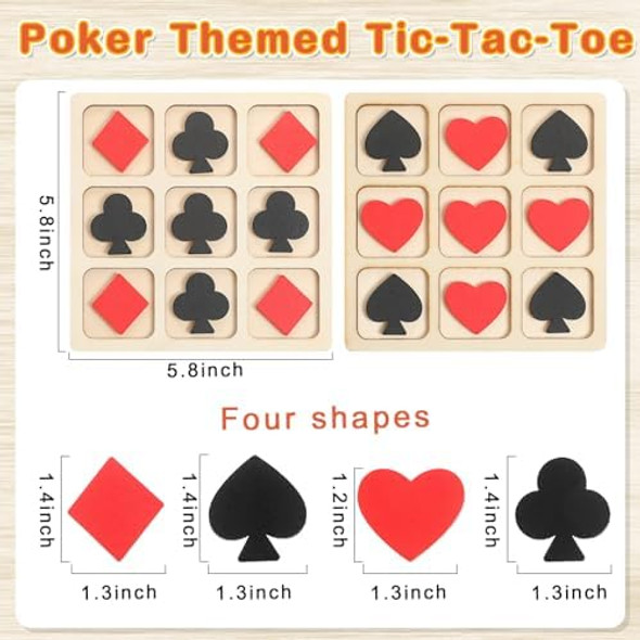 Simgoing 2 Sets Poker Tic Tac Toe Board Game Wooden Tic Tac Toe Dementia Activities For Alzheimers Casino Red And Black Vegas Party Decorations Classic Family Games Elderly Engaging Table Party Games Simgoing 2 Sets Poker Tic Tac Toe Board Game Wooden Tic Tac Toe Dementia Activities For Alzheimers Casino Red And Black Vegas Party Decorations Classic Family Games Elderly Engaging Table Party Games