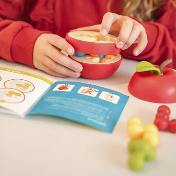 Smartgames Apple Puzzler 3D Logic Game With 80 Challenges For Ages 8 - Adult. Fit The Worms And Close The Apple Smartgames Apple Puzzler 3D Logic Game With 80 Challenges For Ages 8 - Adult. Fit The Worms And Close The Apple