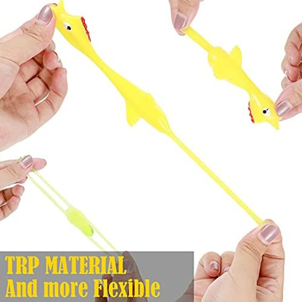 Sumind 24 Pack Rubber Slingshot Chicken Flick Stretchable Chicken Frog Toys Flying Chicken Fingers For Kid Adult Birthday Party Favors s, Funny Easter Goodie Bag Stuffers(Chicken, Frog) Sumind 24 Pack Rubber Slingshot Chicken Flick Stretchable Chicken Frog Toys Flying Chicken Fingers For Kid Adult Birthday Party Favors s, Funny Easter Goodie Bag Stuffers(Chicken, Frog)