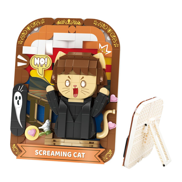 Sviokodx Cute 3D Painting Anime Toy Building Sets,Model Building Kits For Kids And Adults,Screaming Cat Building Blocks Sets ,Famous Art Sets For Women,Birthday s For Kids(416+ Pieces Bricks) Sviokodx Cute 3D Painting Anime Toy Building Sets,Model Building Kits For Kids And Adults,Screaming Cat Building Blocks Sets ,Famous Art Sets For Women,Birthday s For Kids(416+ Pieces Bricks)
