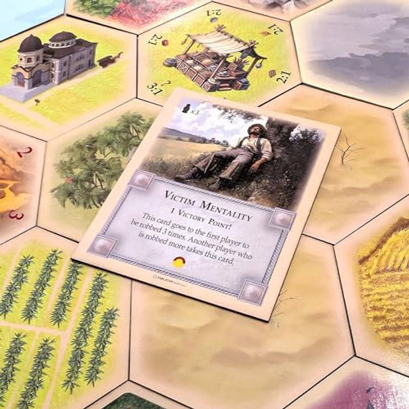 Tabletop Monthly Victim Mentality Card Compatible With Catan'S Settlers Of Catan 5Th Edition And Catan Expansions Board Game Replacement Pieces Tabletop Monthly Victim Mentality Card Compatible With Catan'S Settlers Of Catan 5Th Edition And Catan Expansions Board Game Replacement Pieces
