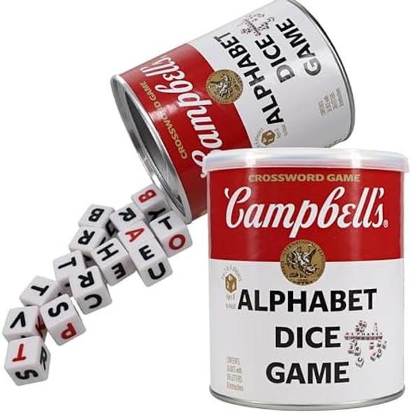 Tdc Games Campbell'S Alphabet Dice Game, Great For Party Favors, For Travel, Camping Family Game Night, Yard Games For Adults And Family