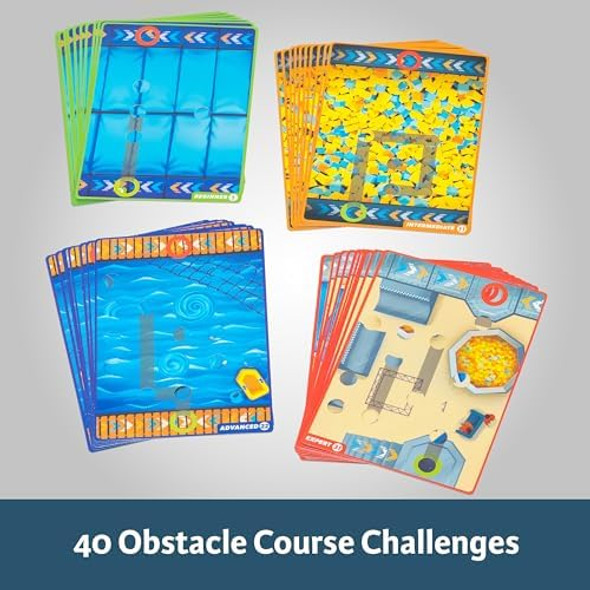 Thinkfun Obstacle Hero – Magnetic Logic Game 40 Easy To Expert Challenges Build Routes, Lift Obstacles, And Test Mental Agility For Ages 8+