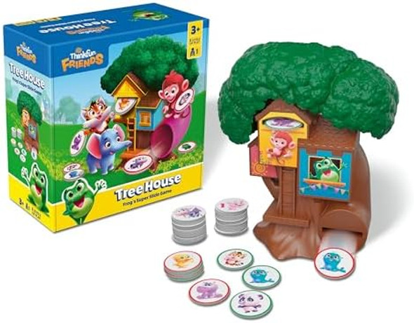 Thinkfun Friends: Tree House - A Token Matching Game - Develop Shape Recognition And Early Learning Skills - Mesh Accredited - Kids 3+