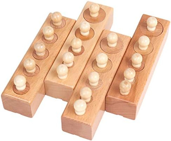 Thoth Montessori Knobbed Cylinder Socket Montessori Materials Wooden Cylinders Ladder Blocks Educational Wooden Toy Montessori Education Toy Family Version Thoth Montessori Knobbed Cylinder Socket Montessori Materials Wooden Cylinders Ladder Blocks Educational Wooden Toy Montessori Education Toy Family Version