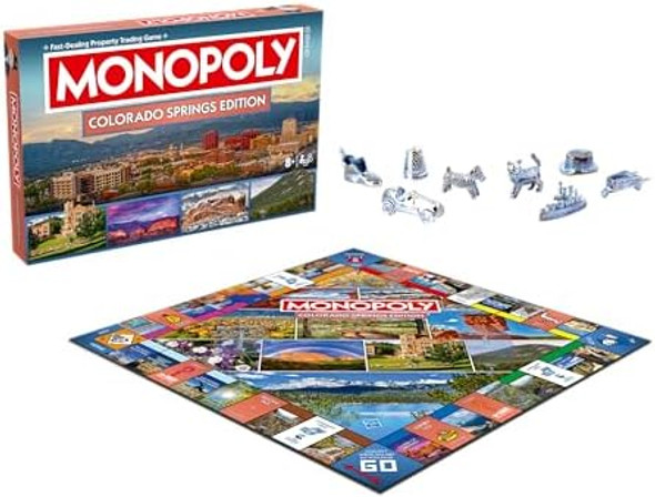 Top Trumps Monopoly Board Game – Colorado Springs, Co Edition: 2-6 Players Family Board Games For Kids And Adults, Board Games For Kids 8 And Up, Great For Game Night