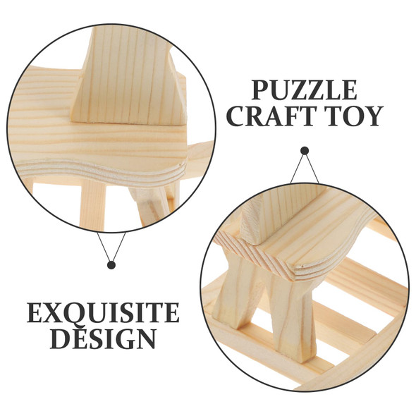 Totority Small Wooden Horse Toy Diy Wooden Horse 3 Sets Diy Wooden Horse Desktop Ornament Rocking Horse Ornament Wooden Horse Handicraft Statue