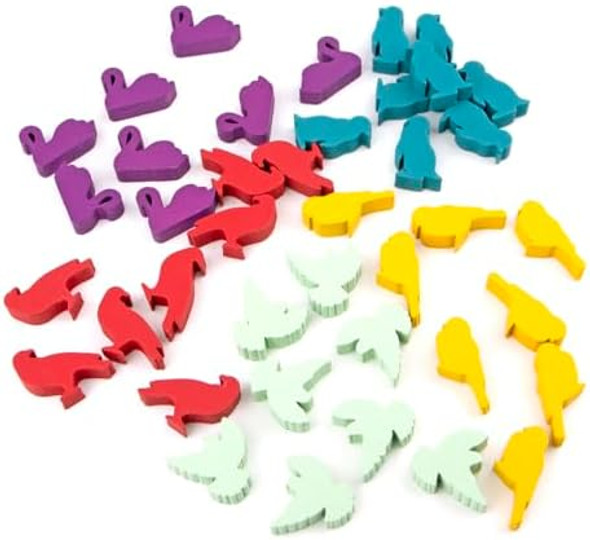 Towerrex Towerrex Birds Tokens For Wingspan Board Game, Wooden Bird Meeples Compatible With Wingspan, Accessories Towerrex Towerrex Birds Tokens For Wingspan Board Game, Wooden Bird Meeples Compatible With Wingspan, Accessories