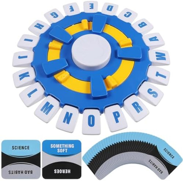 Toyvian Word Game For Family Night: 2 Player Time- Fast-Paced Vocabulary Letter Adults Sequence Board Game For Word Challenge