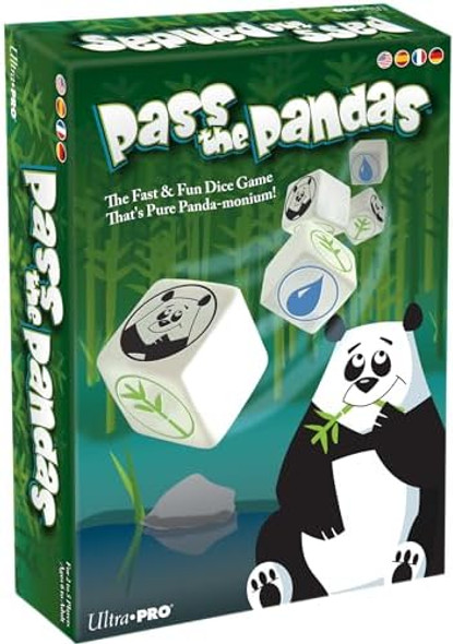Ultra Pro Pass The Pandas - Family-Friendly Activity, Dice Rolling Game, Fun Party Option, Kids' Dice Game, Board Game For Kids, Strategy Play, Fast-Paced Fun