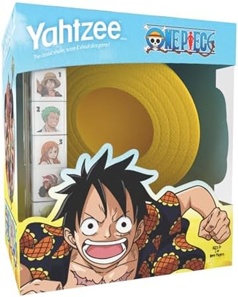Usaopoly Yahtzee: One Piece, Collectible Monkey D. Luffy Straw Hat Dice Cup, Classic Dice Rolling Game Based On The Anime Series, Great For Family Game Nights, Officially-Licensed One Piece Game & Merchandise Usaopoly Yahtzee: One Piece, Collectible Monkey D. Luffy Straw Hat Dice Cup, Classic Dice Rolling Game Based On The Anime Series, Great For Family Game Nights, Officially-Licensed One Piece Game & Merchandise