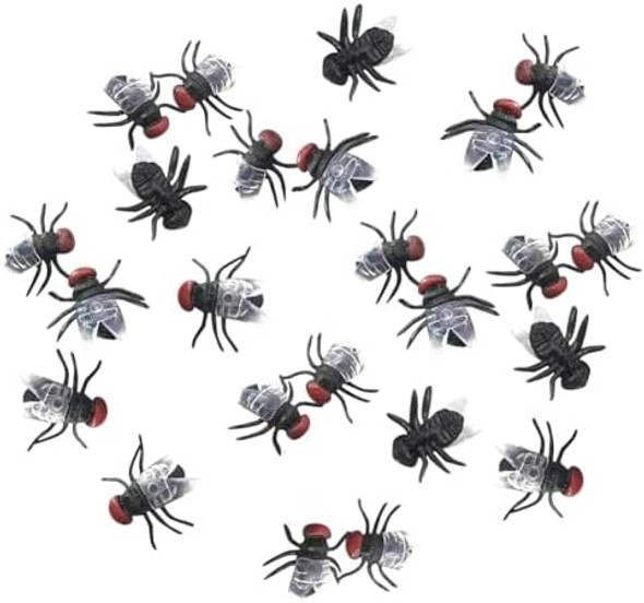 Uuyyeo 100 Pcs Halloween Plastic Flies Realistic Little Flies Mini Tiny Flies Scary Insects Insect Miniatures Funny Prank Props Party Supplies Uuyyeo 100 Pcs Halloween Plastic Flies Realistic Little Flies Mini Tiny Flies Scary Insects Insect Miniatures Funny Prank Props Party Supplies