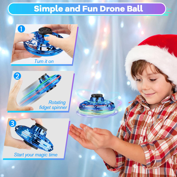 Vantexi Flying Fidget Spinner, d Flying Spinner Mini Hand Drone With 360 ° Rotating And Led Lights Outdoor Indoor Toy,Mini Ufo Toy Drone For Boys Girls Adults (Blue) Vantexi Flying Fidget Spinner, d Flying Spinner Mini Hand Drone With 360 ° Rotating And Led Lights Outdoor Indoor Toy,Mini Ufo Toy Drone For Boys Girls Adults (Blue)