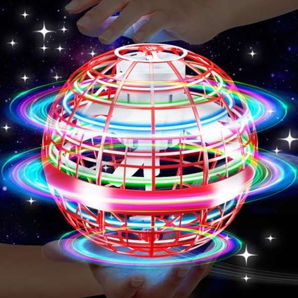 Vantexi Flying Orb Ball Toy,Flying Ball Drone Hand Controlled,Galactic Fidget Spinner Ball Toys With Led Light,Birthday Christmas Party s For Boys Girls Adults(Red) Vantexi Flying Orb Ball Toy,Flying Ball Drone Hand Controlled,Galactic Fidget Spinner Ball Toys With Led Light,Birthday Christmas Party s For Boys Girls Adults(Red)