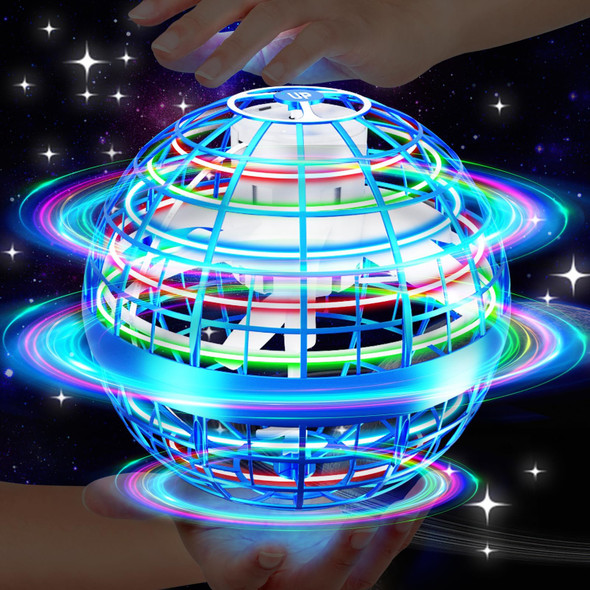 Vantexi Flying Orb Ball,Flying Ball Drone Hand Controlled, Flying Hover Ball Toys With Led Light, Cool Toys Birthday , Cosmic Globe Boomerang Ball For Boys And Girls-Bright Purple