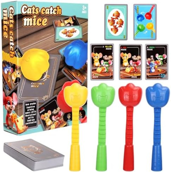 Vodolo Fun Family Games For Kids And Adults,Funny Cat And Mouse Family Night Party Board Games For Kids Ages 4 And Up,Boardgames For Outdoor Backyard Travel Camping